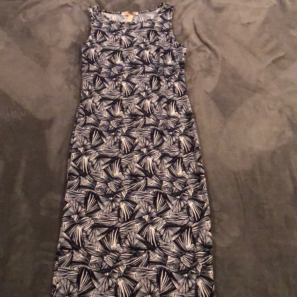 Patterned Midi Dress